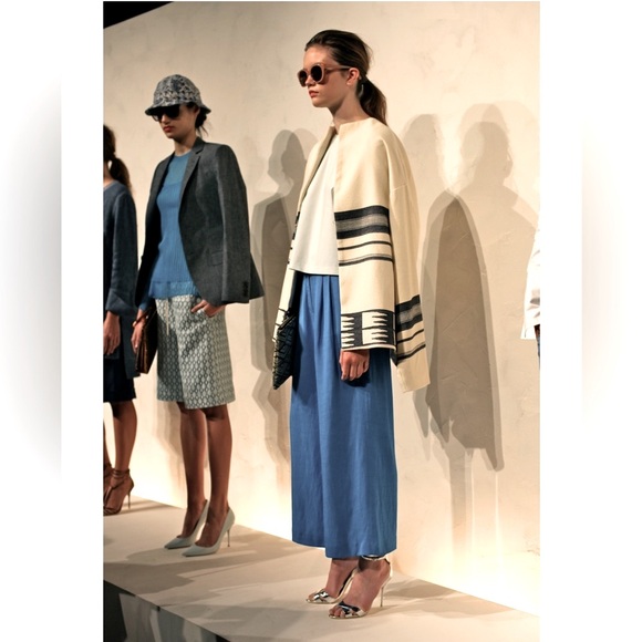 J.Crew southwestern tapestry woven blanket jacket blazer coat size medium - Picture 5 of 10